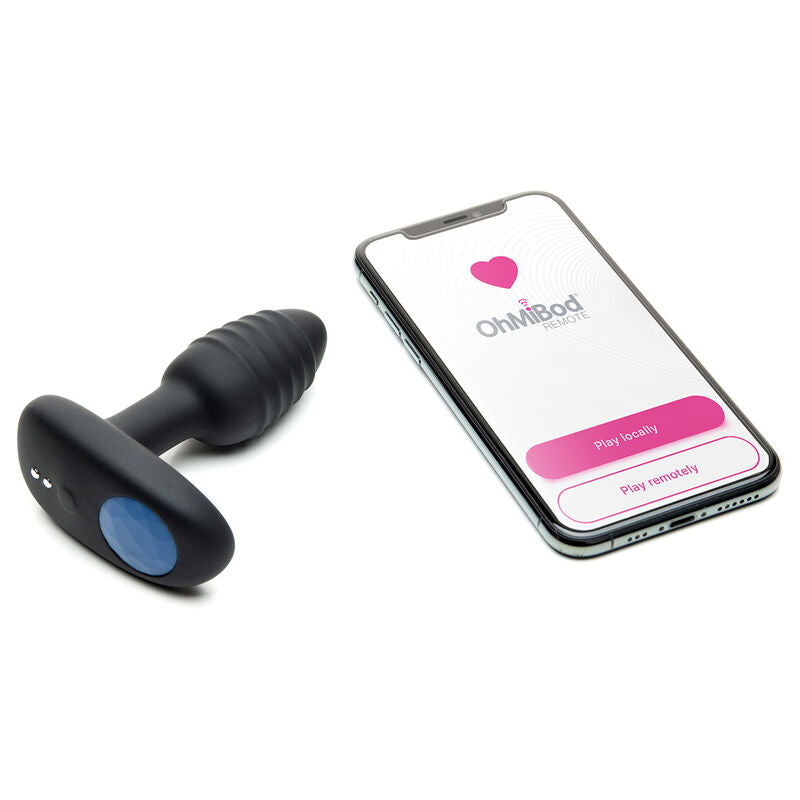 Plug anal Lumen silicone LED connecté Kiiroo — vue de profil
