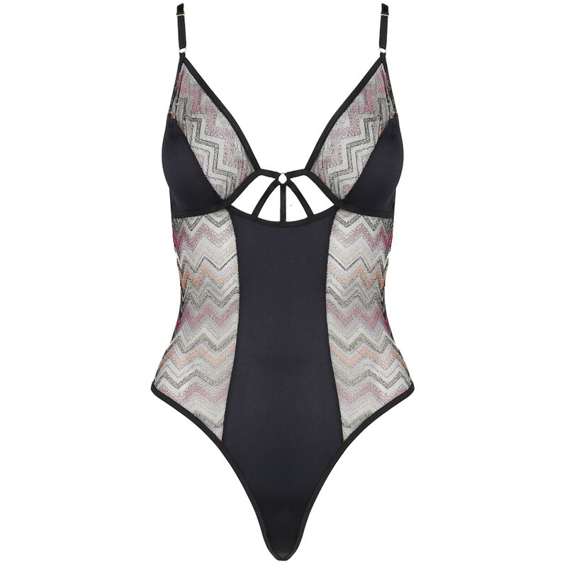 Body teddy élégant en maille extensible — vue de profil