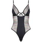 Body teddy élégant en maille extensible — vue de profil