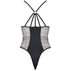 Body teddy élégant en maille extensible — vue de dos