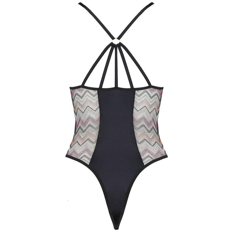 Body teddy élégant en maille extensible — vue de dos