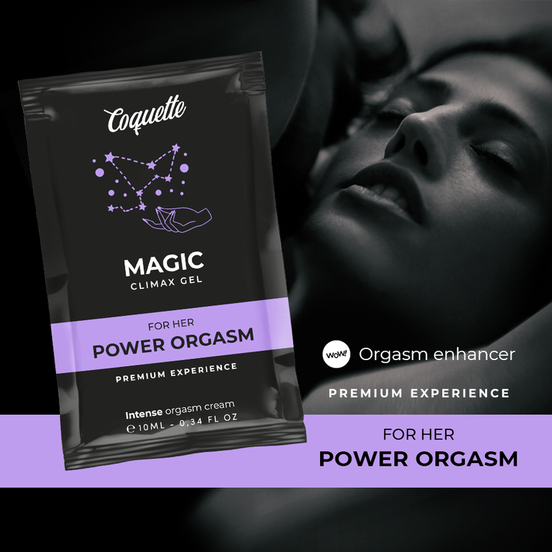 Gel stimulant clitoridien Magic Climax Coquette 10 ml — vue de profil