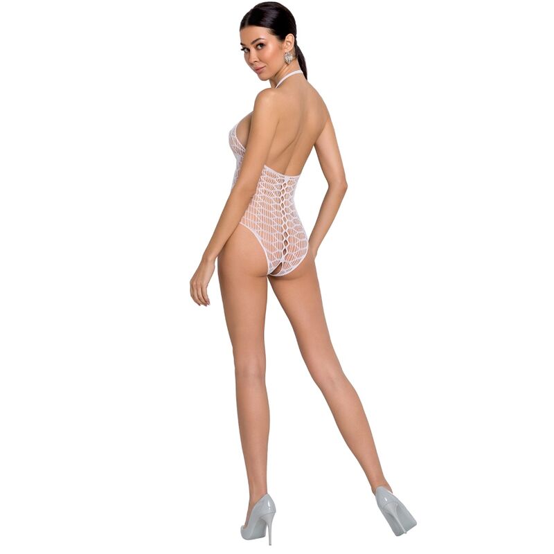 Teddy résille dentelle sensuel ouvert — vue de dos