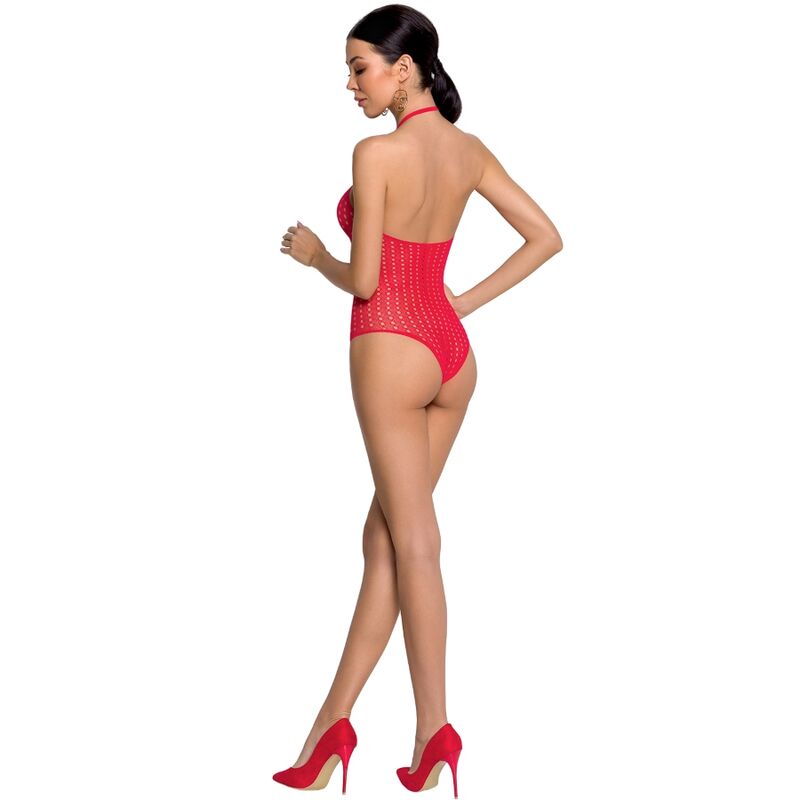 Bodystocking BS088 maille résille dentelle sexy — vue de dos