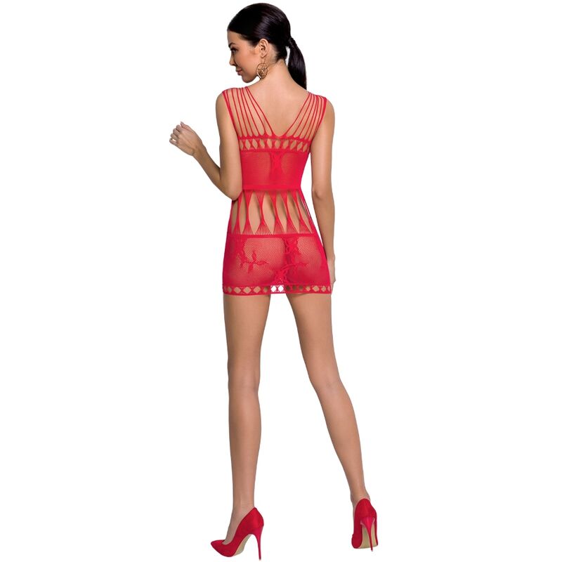 Mini-robe résille et dentelle transparente — vue rapprochée