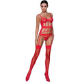 Corset Kyōka rouge avec string assorti — vue principale