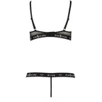 Ensemble lingerie Kyouka soutien-gorge ouvert string — vue de dos