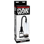 Boite Pipedream Pump Worx Max-Width Penis Enlarger, pompe a penis a gachette et large ouverture, visuel produit sobre pour un effet de succion progressif.