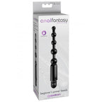 Chapelet anal vibrant silicone pour débuter — vue de profil
