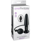 Plug anal gonflable et vibrant avec télécommande — vue de profil