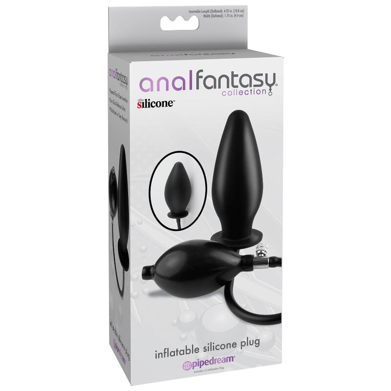 Plug anal gonflable en silicone à pompe — vue principale