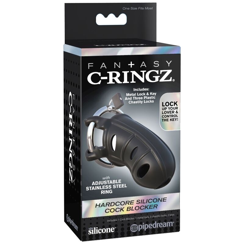 Cage de chasteté en silicone souple Fantasy — vue de dos