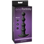 Chapelet anal vibrant rechargeable au design fin — vue de profil