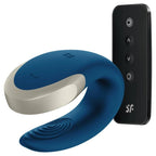 Vibromasseur couple connecté avec télécommande étanche — vue rapprochée