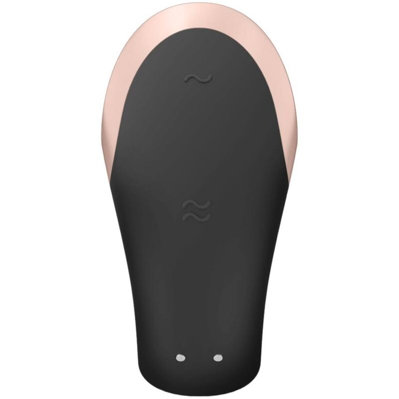 Vibromasseur couple connecté avec télécommande étanche — vue de profil