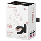 Vibromasseur couple connecté avec télécommande étanche — détail texture surface