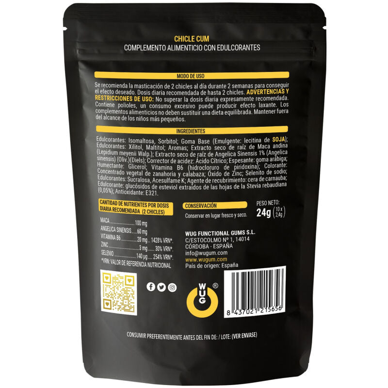 Chewing-gums au zinc saveur banane 10 unités — détail produit