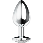 Plug anal bijou lesté à cristal décoratif — détail produit