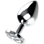 Plug anal bijou lesté à cristal décoratif — vue principale