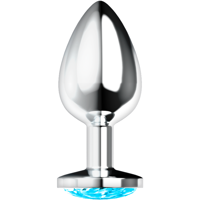 Plug anal bijou lesté à cristal décoratif — vue de dos