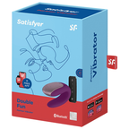 Vibrateur couple en U Double Fun silicone — vue rapprochée