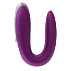 Vibrateur couple en U Double Fun silicone — comparatif dimensionnel