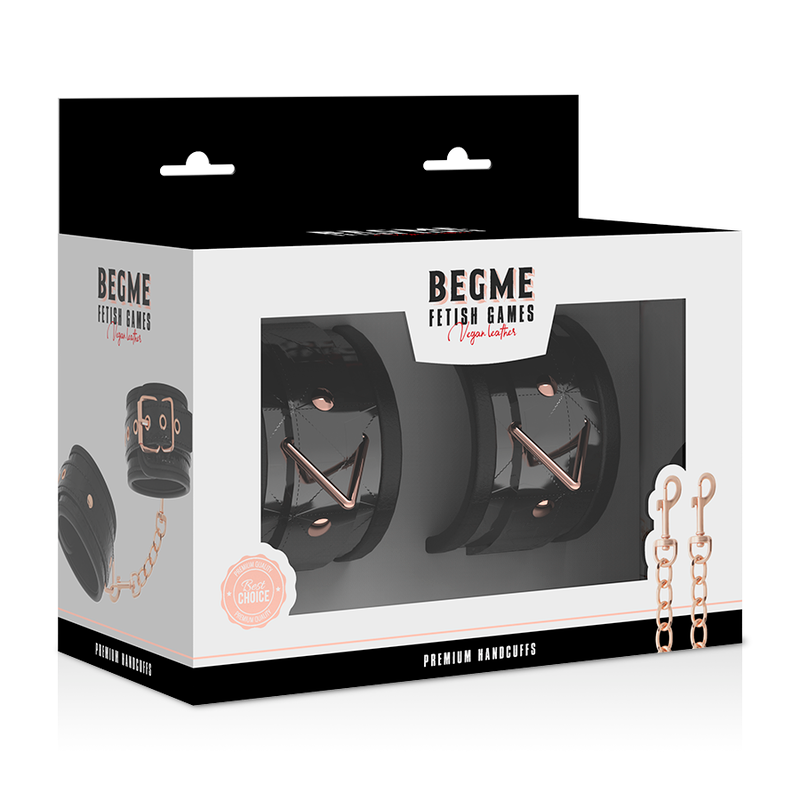 Menottes cuir vegan métal sans nickel — comparatif dimensionnel