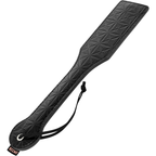 Paddle en cuir végétalien noir Begme — vue de profil