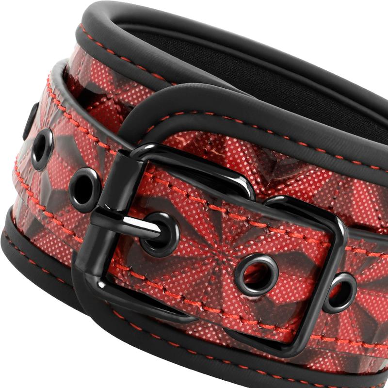 begme menottes premium edition rouge avec doublure en neoprene
