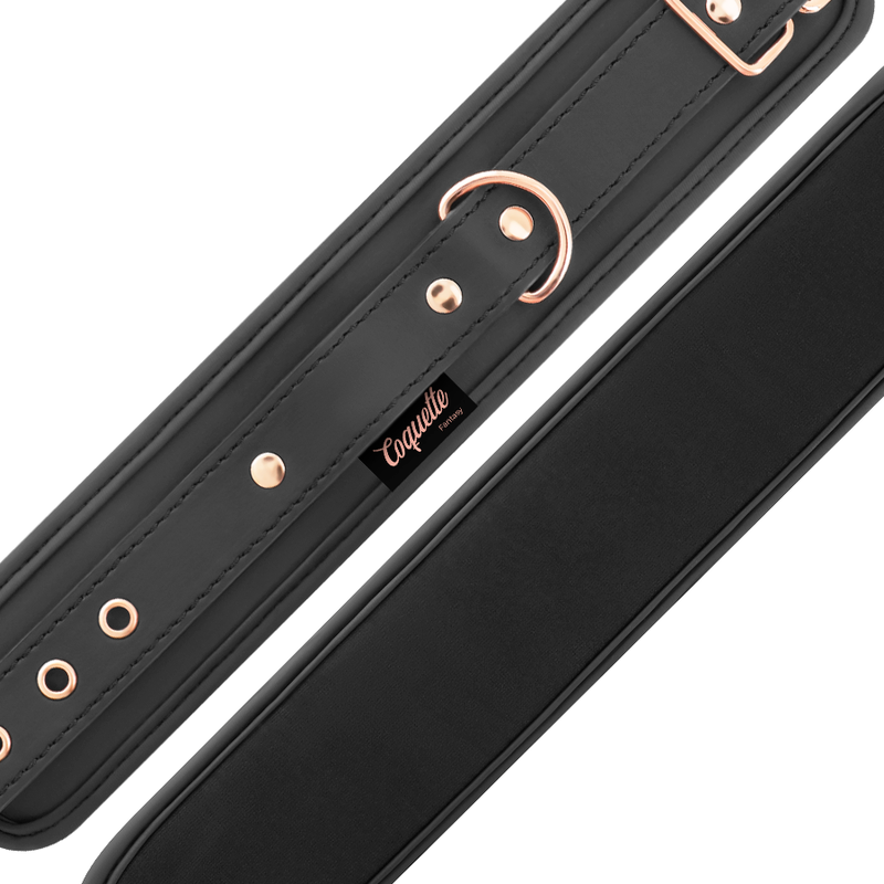 Attaches chevilles en cuir végan doublées néoprène — détail produit