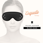Masque fantasy cuir végan avec doublure néoprène — détail produit