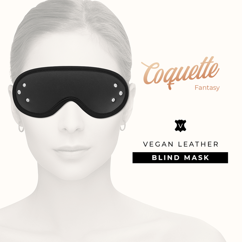 Masque fantasy cuir végan avec doublure néoprène — détail produit