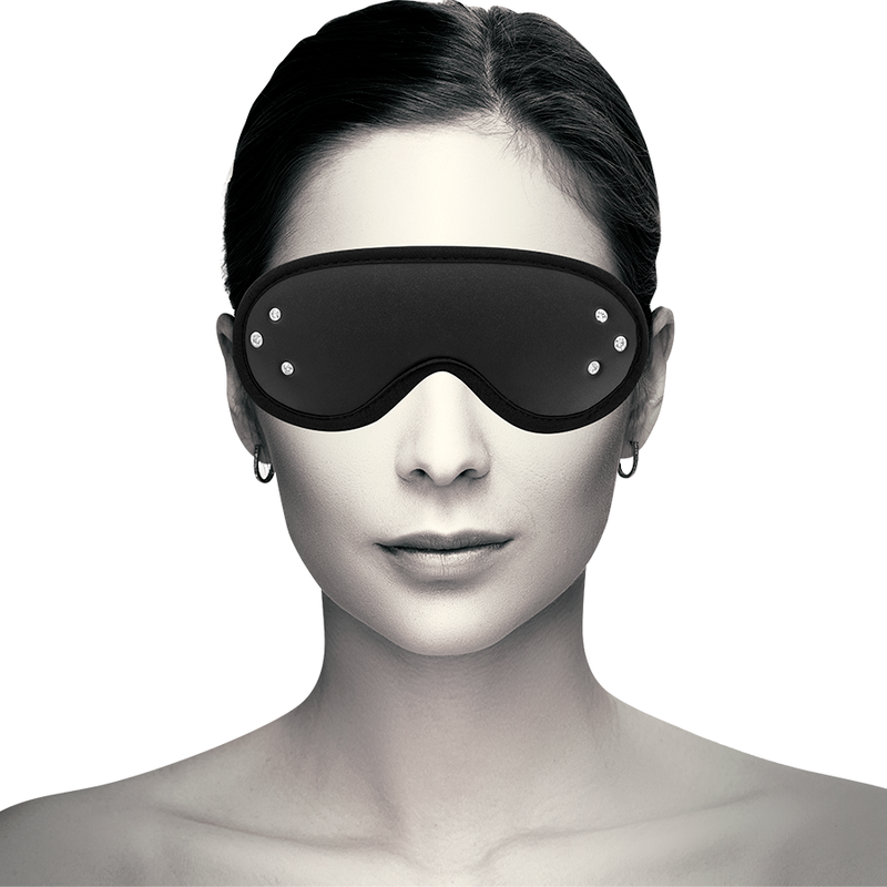 Masque fantasy cuir végan avec doublure néoprène — vue de profil