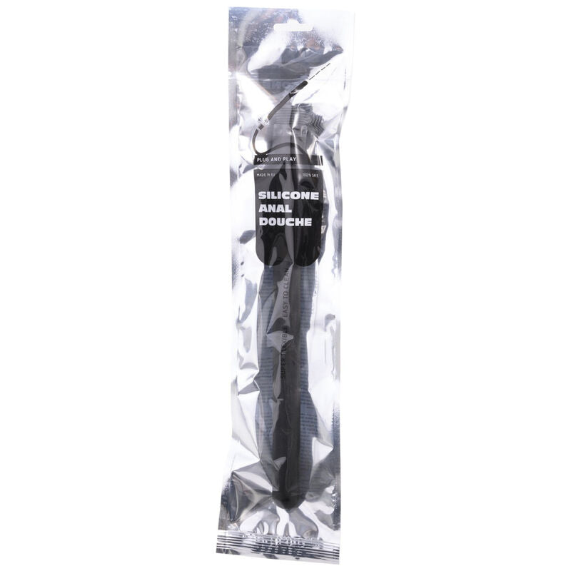 all black douche anal silicone sistema stopper 27 cm