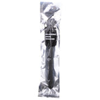 all black douche anal ridee en silicone 27 cm