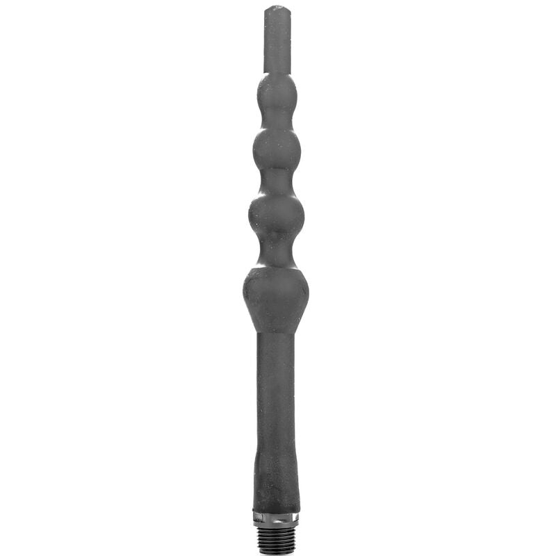 all black douche anal en perles silicone 27 cm
