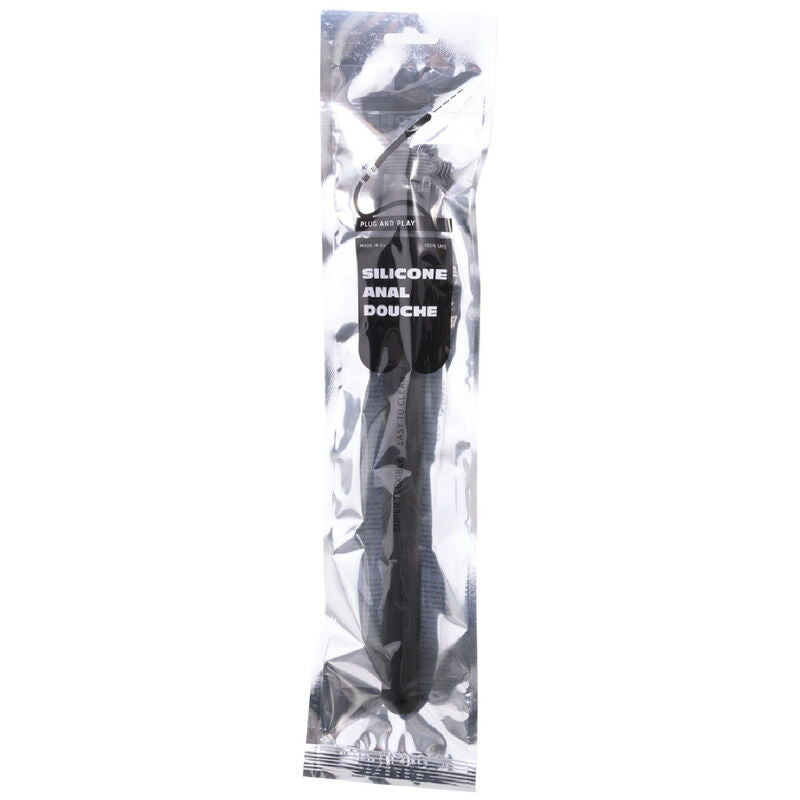 all black douche anal mega ripple silicone 28 5 cm