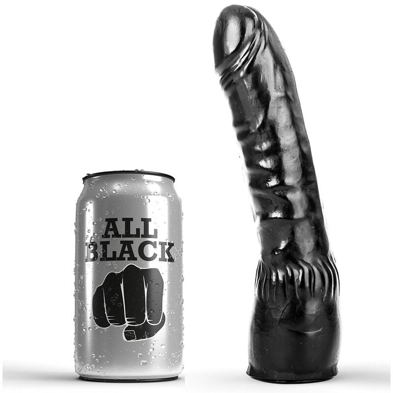 Gode réaliste noir silicone — vue principale