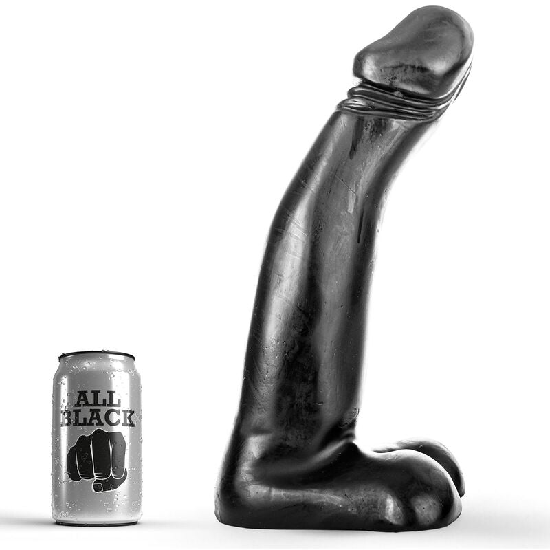 Gode fisting réaliste noir All Black — vue principale