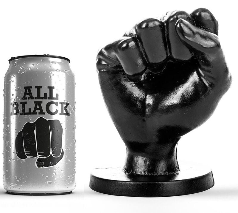 Plug anal fisting All Black silicone — vue principale