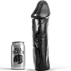 Grand dong noir sans testicules tige ferme — vue principale