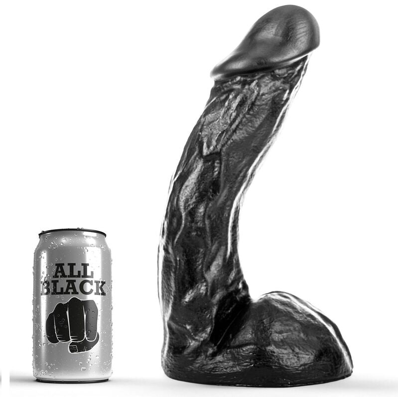 Gode courbé All Black silhouette — vue de dos