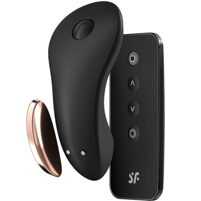 Satisfyer Little Secret avec sa télécommande sans fil, inclus dans le coffret Sortie en couple 2