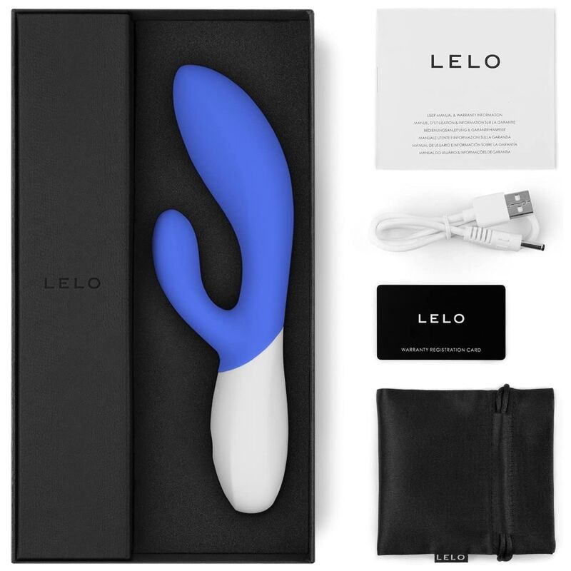 Vibromasseur rabbit point G et clitoris à mouvement de vague — vue de profil