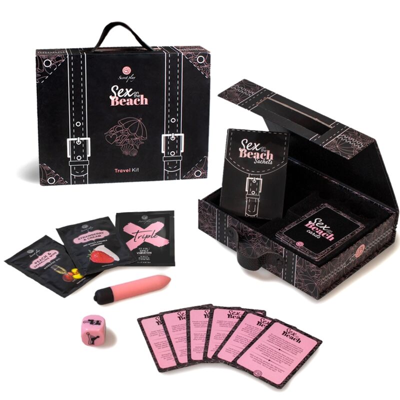 Kit de voyage couple Beach Play 40 cartes et accessoires — vue principale