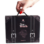 Kit de voyage couple Beach Play 40 cartes et accessoires — vue de profil