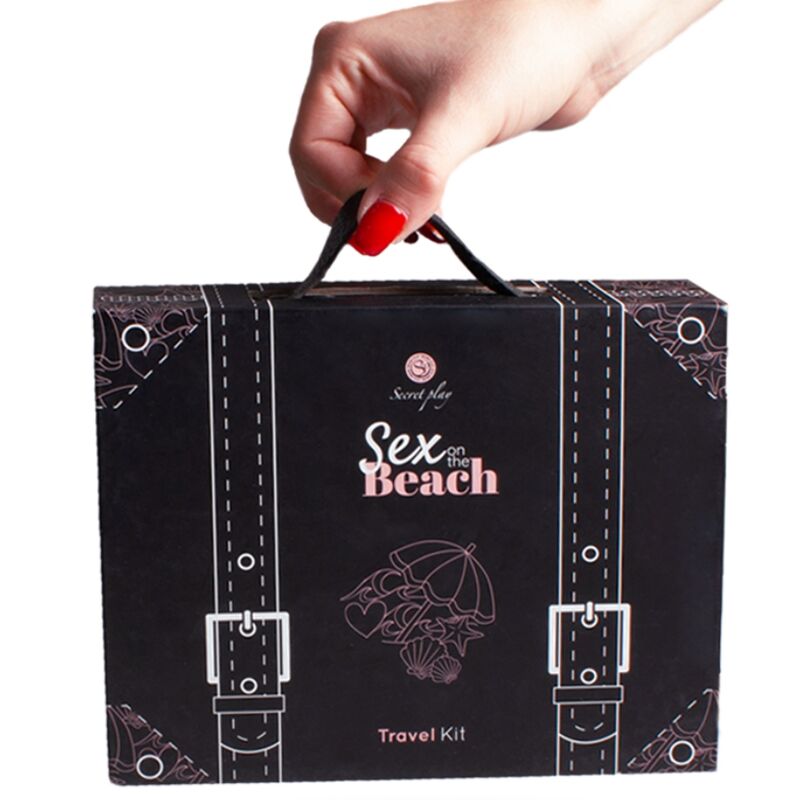 Kit de voyage couple Beach Play 40 cartes et accessoires — vue de profil