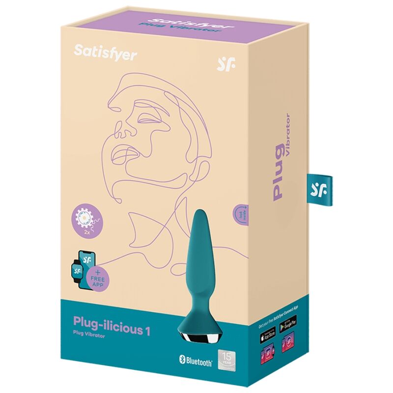 satisfyer vibrateur plug ilicious 1 plug vert