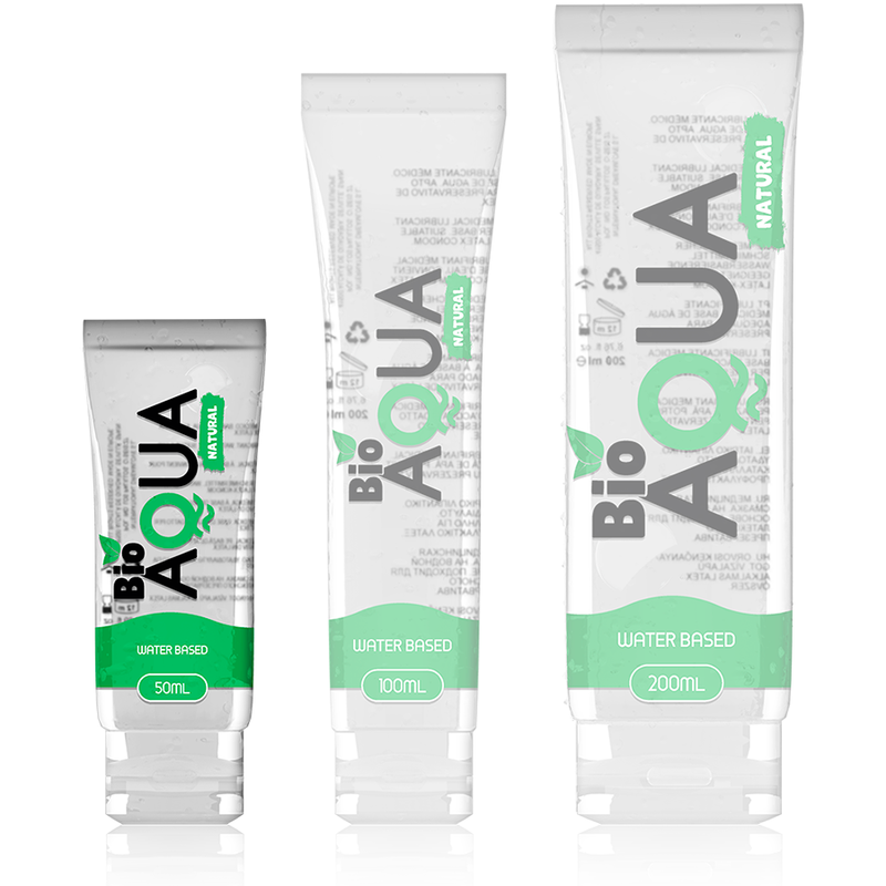 Lubrifiant base eau aux ingrédients naturels — vue de profil