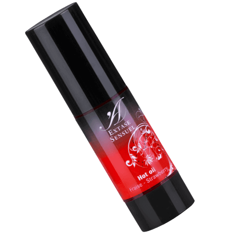 Huile de massage chauffante fraise 30 ml — détail produit